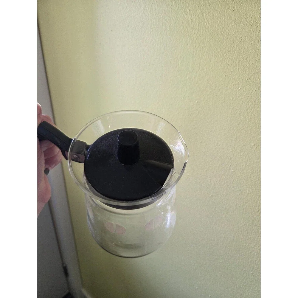 50s Cory Glass Coffee Pot – Gray Dot Atomic Carafe